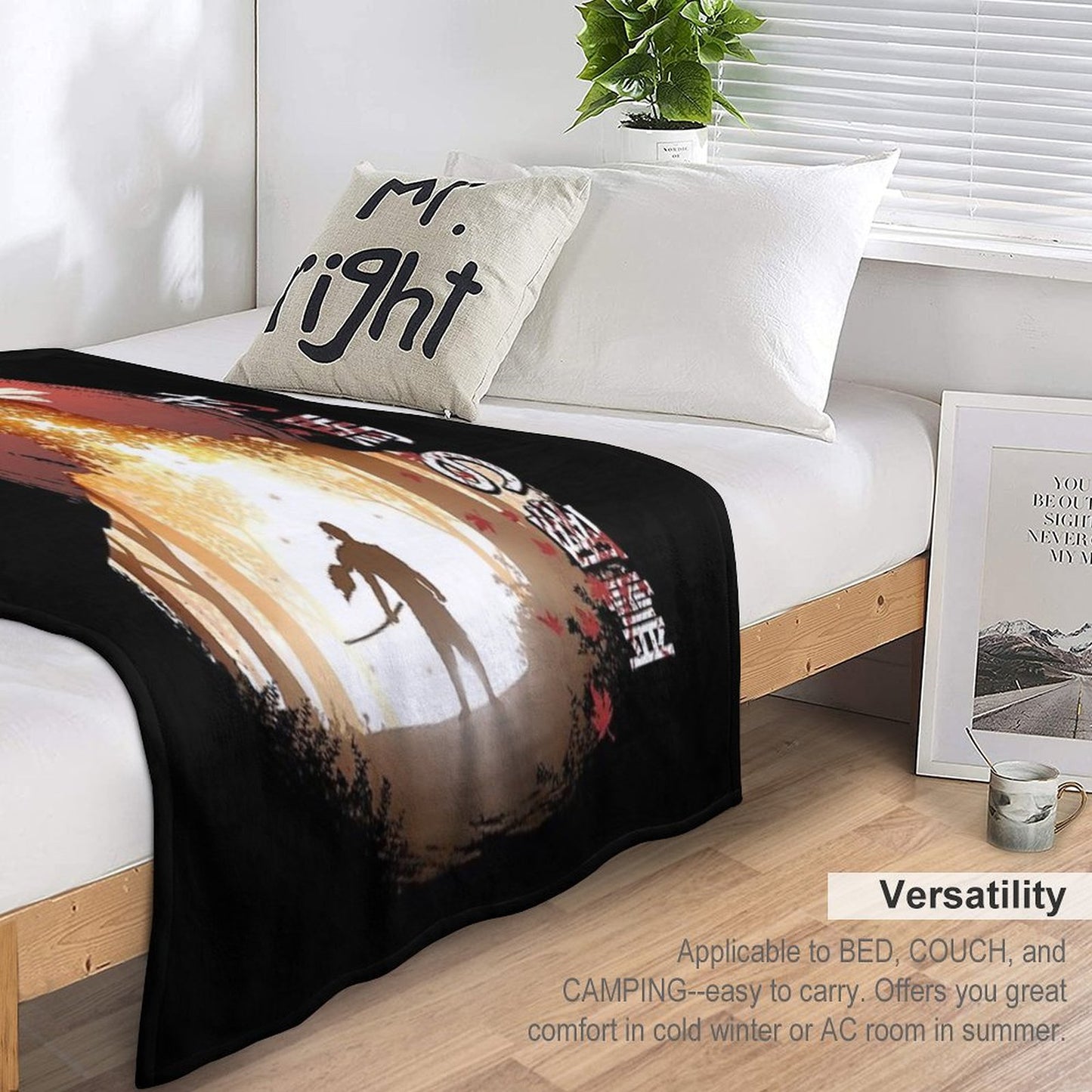 Tsushima Warrior Throw Blanket