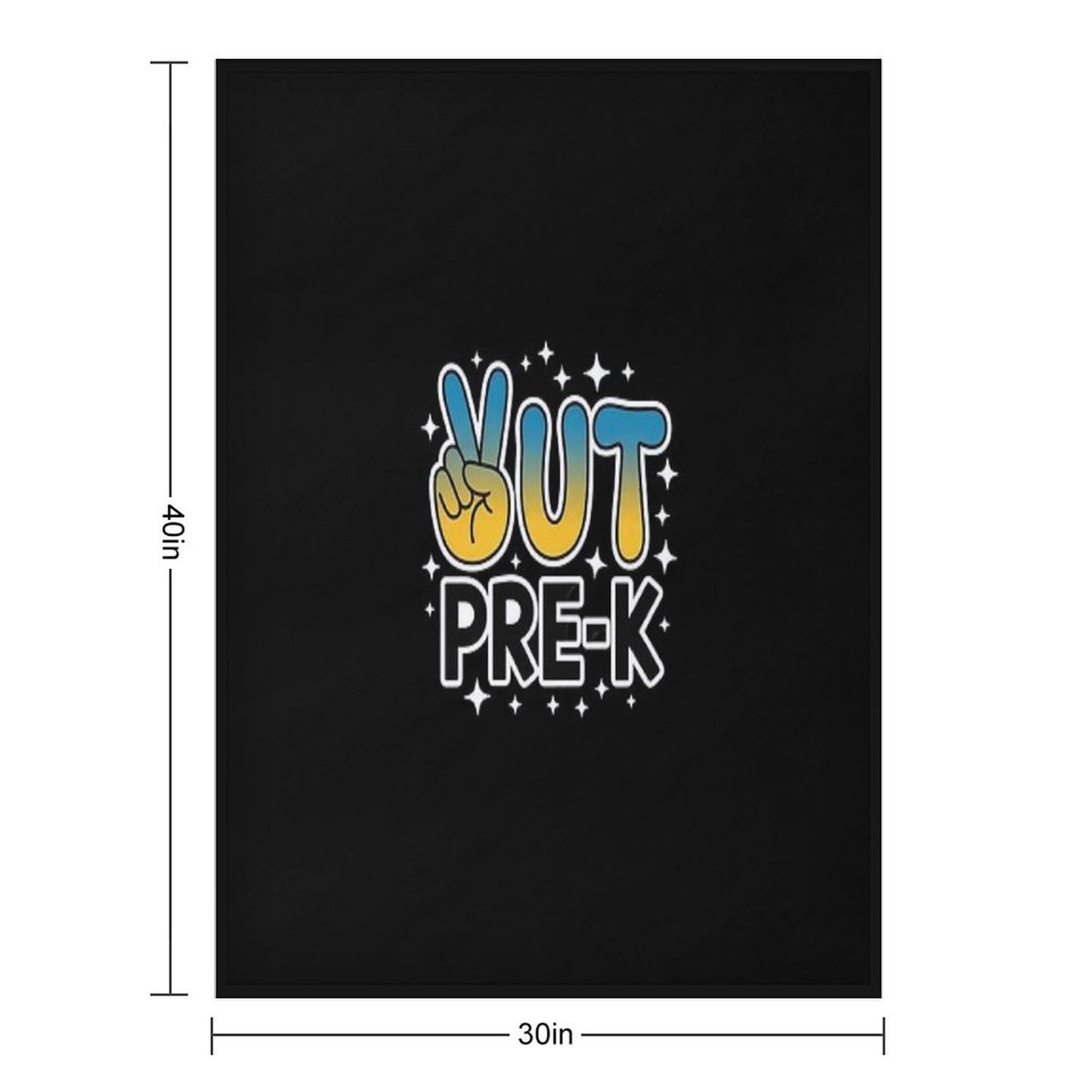 Peace Out Pre-K Tie Dye Last Day of School Teachers Throw Blanket