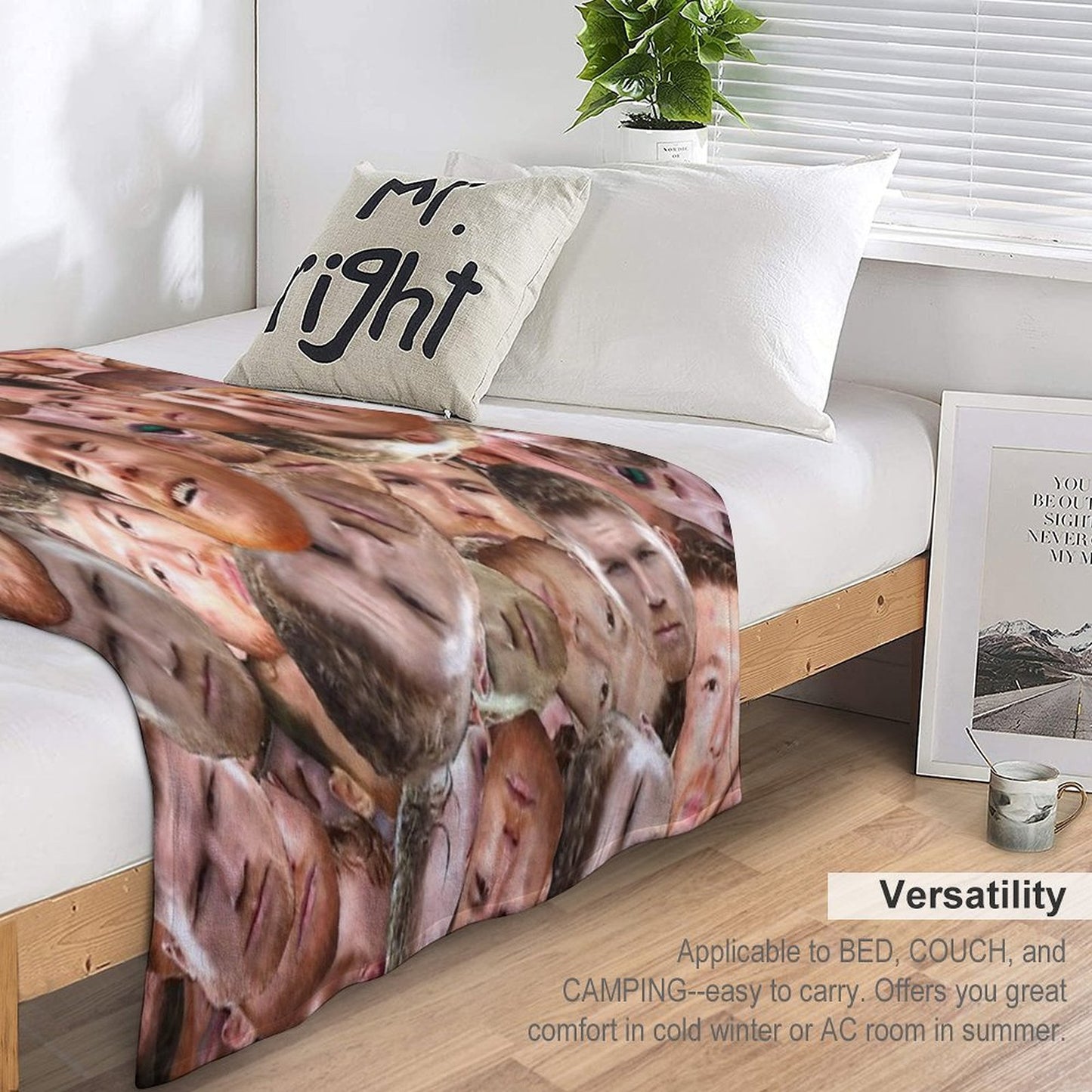 Canelo Álvarez - Boxing Face Pattern Throw Blanket