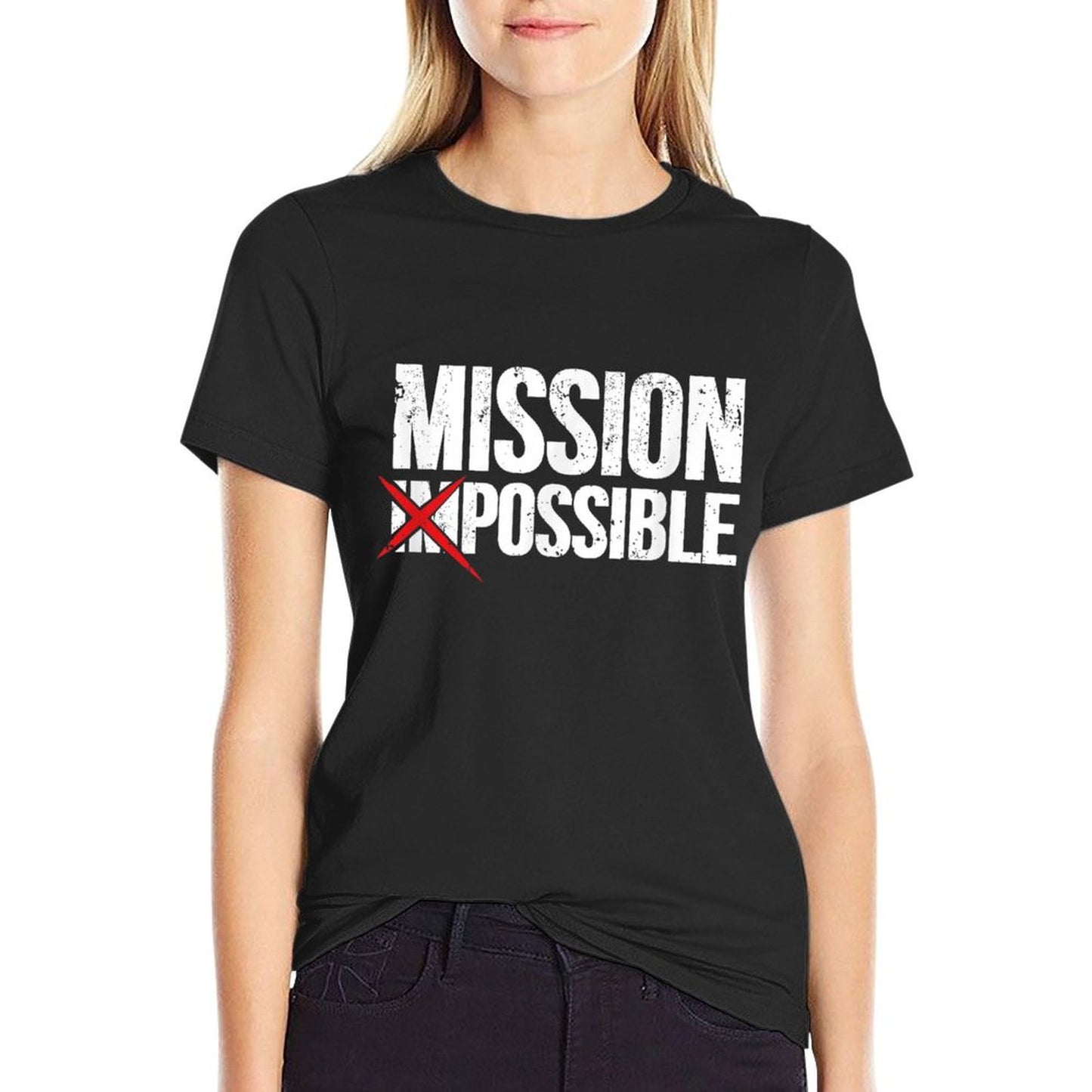 Mission Possible Saying Quote. Inspirational Religious T-Shirt