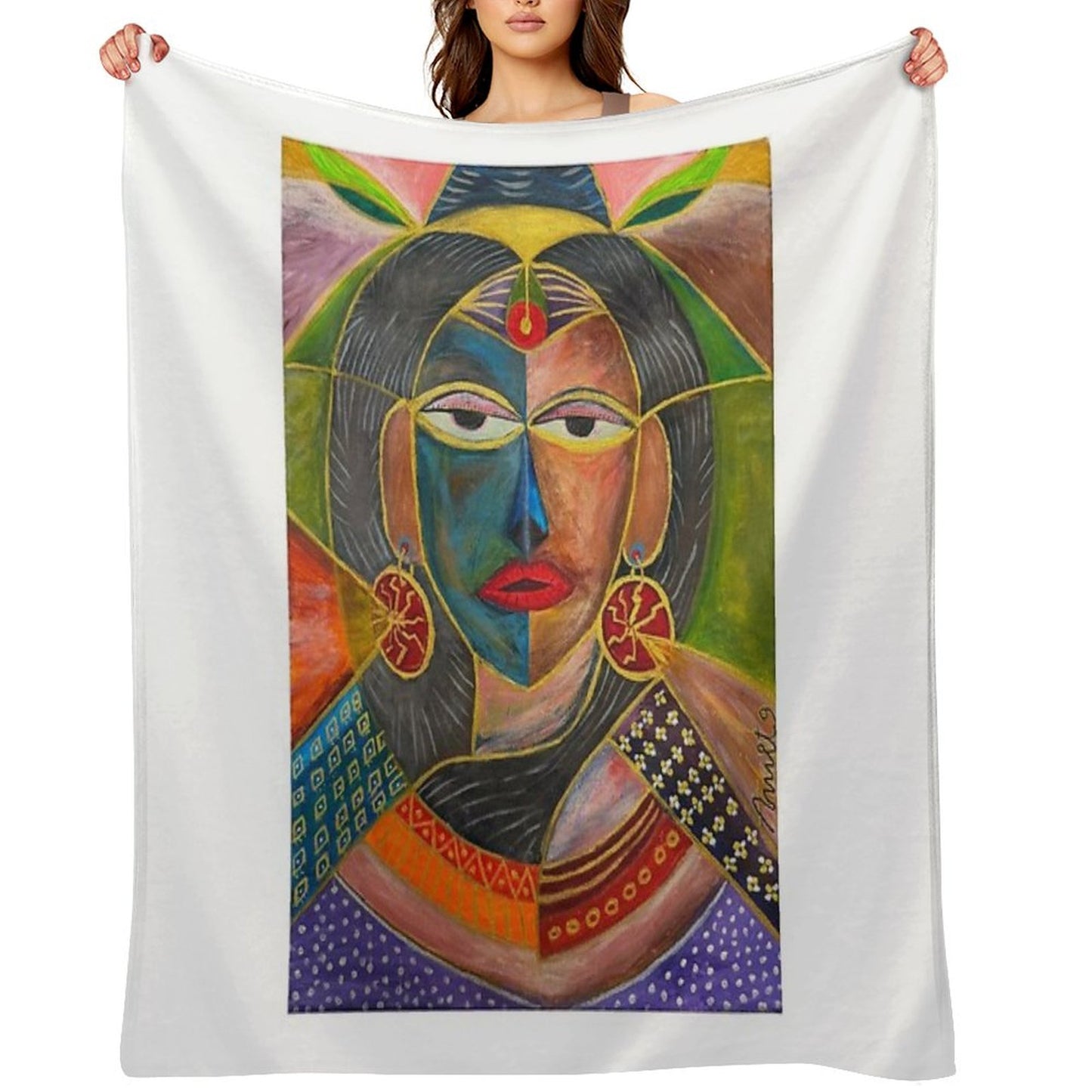 Celtic Spirit Woman Throw Blanket