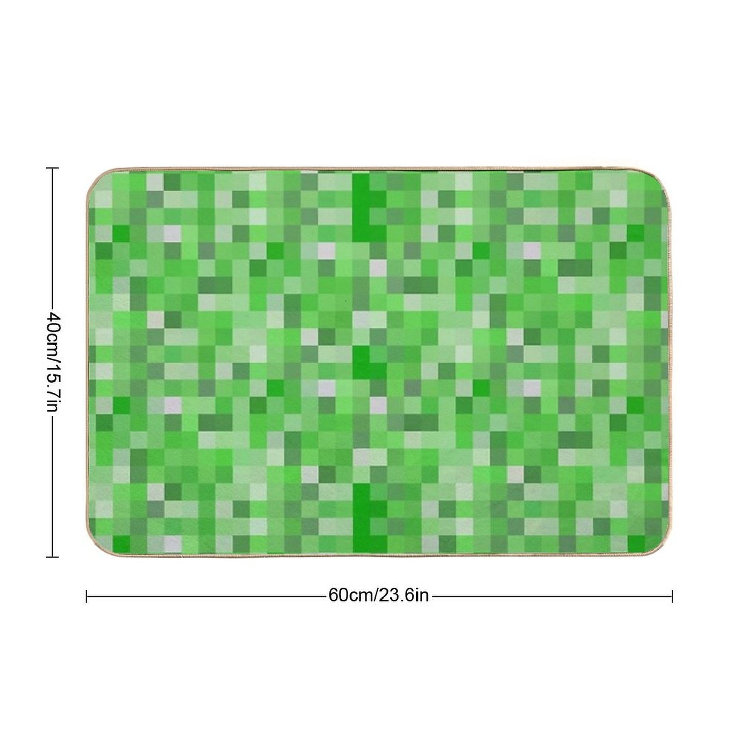 Minecraft Creeper Texture Bath Mat