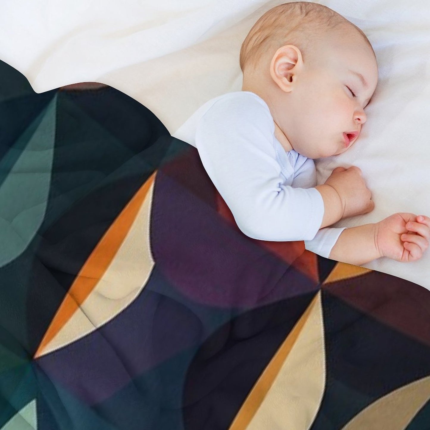 Colorful Circles Pattern Throw Blanket