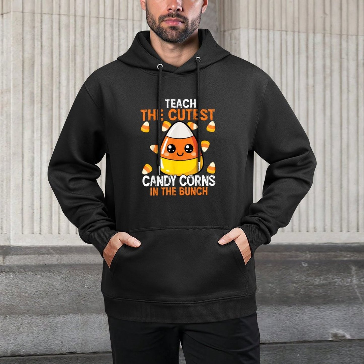 I Teach Cutest Candy Corn in The Patch Teacher Halloween Versatile Streetwear Hoodie