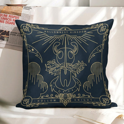 Hollow Knight Linen Throw Pillow Cover