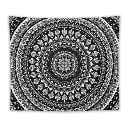 Mandala Monochrome 2 Tapestry