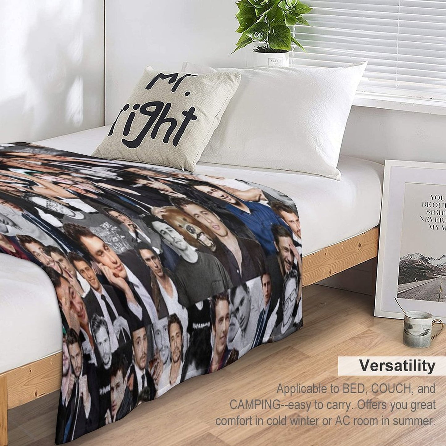 James Franco Collage Throw Blanket