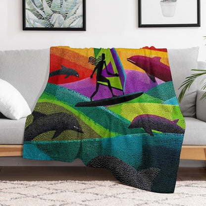Waves of Grace Throw Blanket
