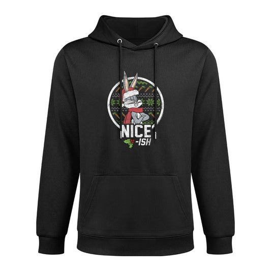 Looney Tunes Christmas Bugs Bunny Nice-ish Machine Washable Hoodie