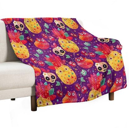 Mexican Tutti Frutti Throw Blanket