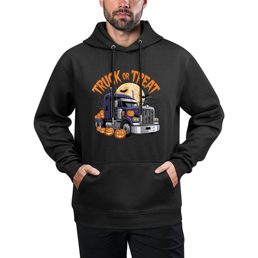 Truck Or Treat Funny Trucker Driver Halloween Costume Unisex Design Hoodie