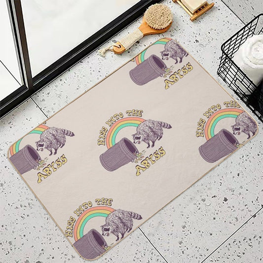 Hiss Into The Abyss  Easy To Clean Bath Mat