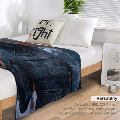 Hot Winter Soldier Throw Blanket