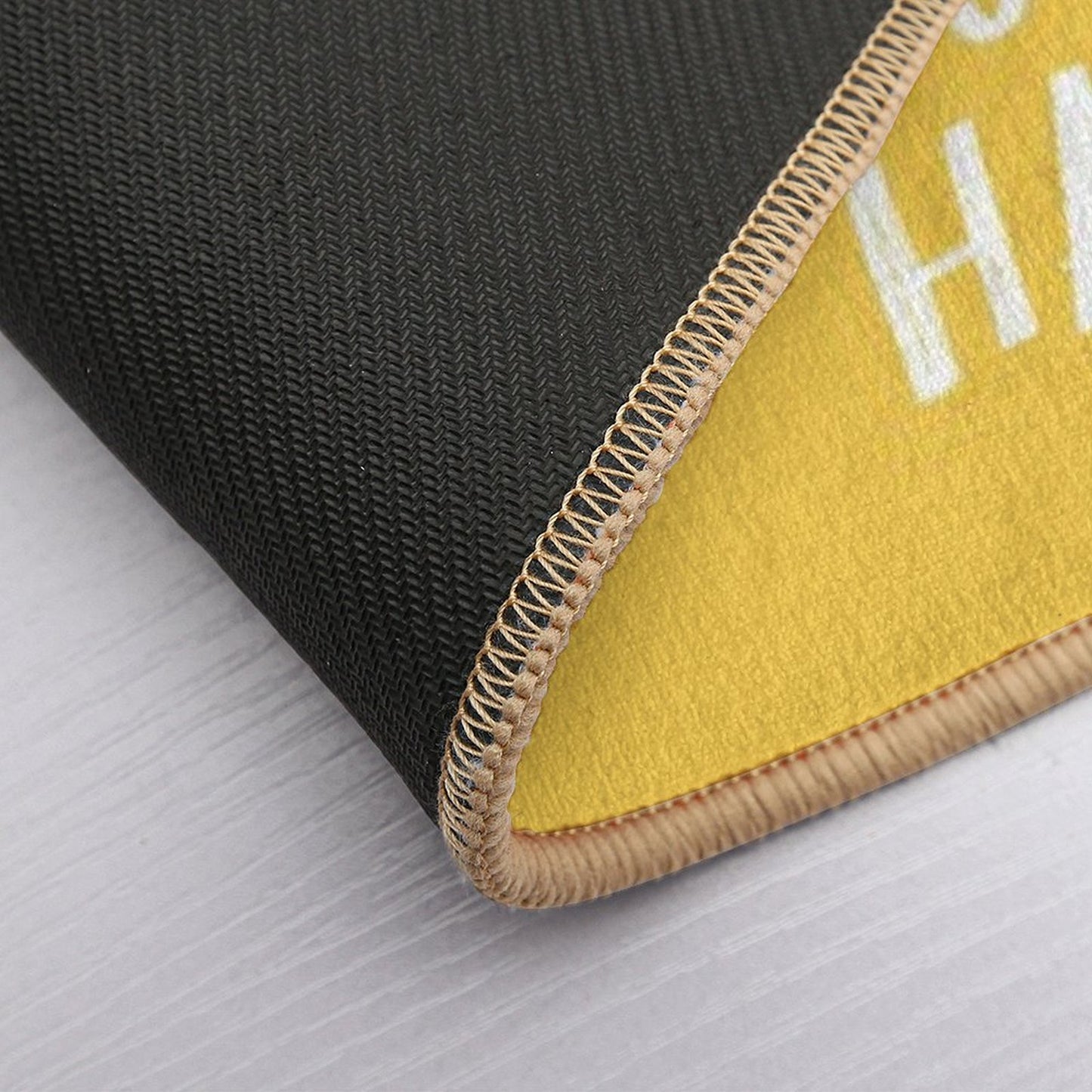 It's A Good Day to Be Happy in Yellow Bath Mat