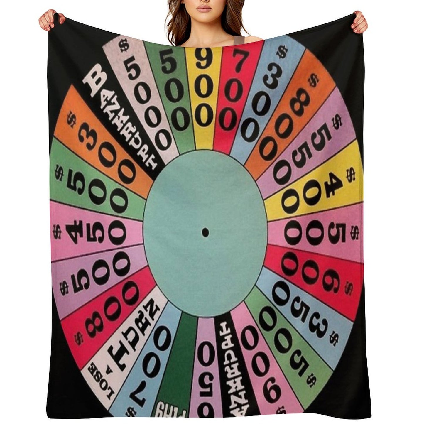 Wheel of Fortune Carnival Wheel (game Show) Throw Blanket