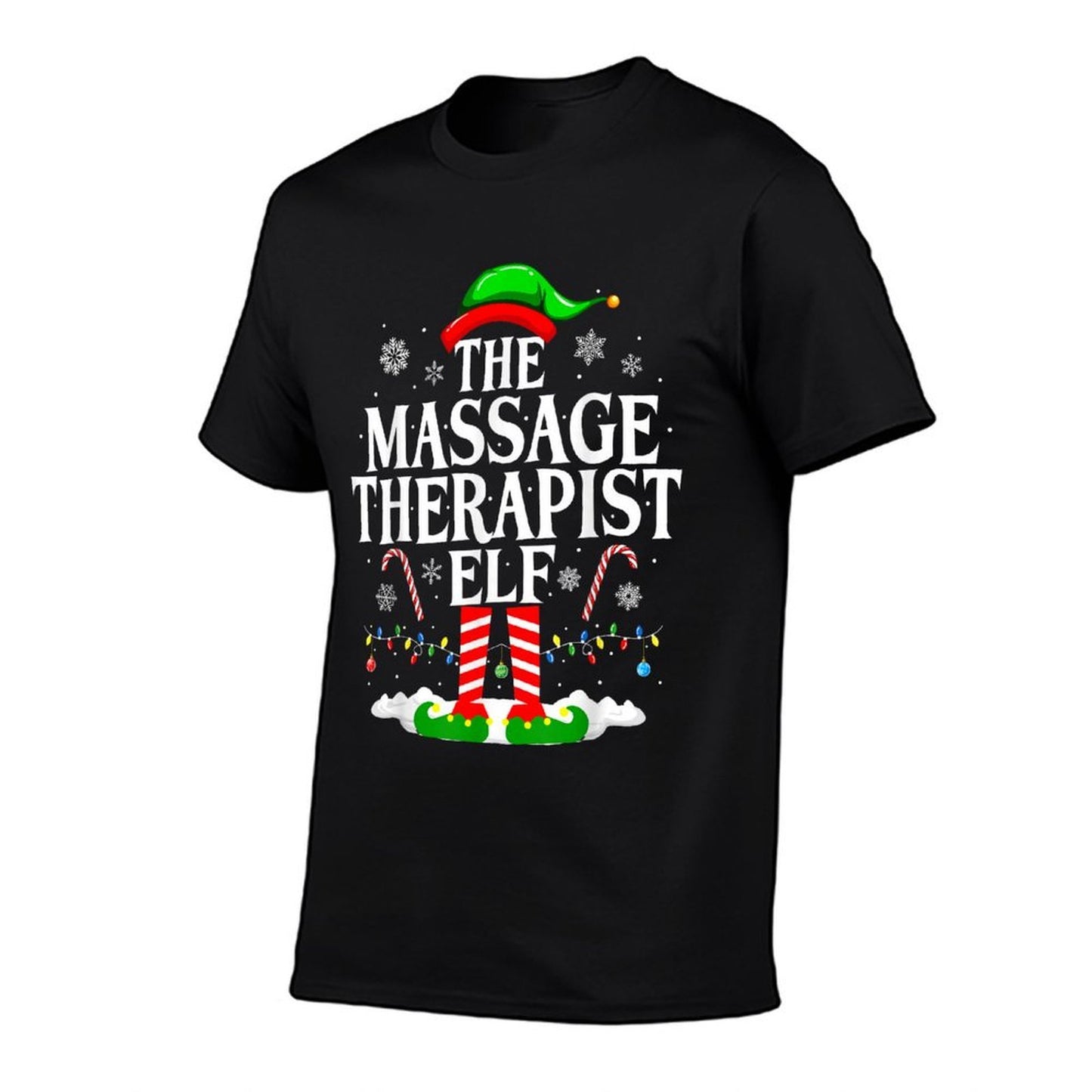 The Massage Therapist Elf Christmas Massage Therapy Elf  Graphic-printed T-Shirt