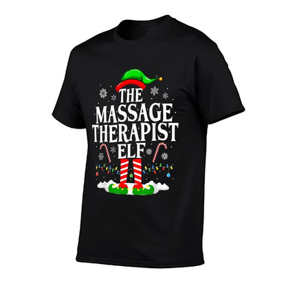 The Massage Therapist Elf Christmas Massage Therapy Elf  Graphic-printed T-Shirt