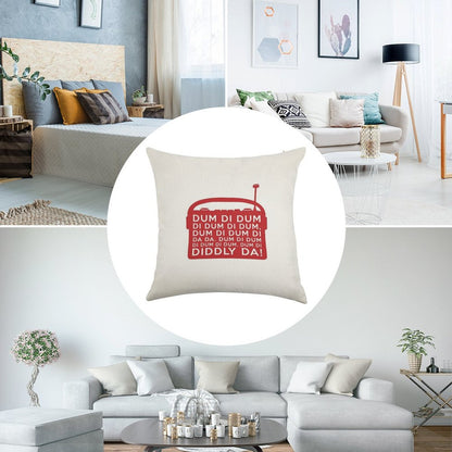 Archers Dum Di Dum Theme Tune Radio Linen Throw Pillow Cover