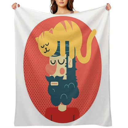Cats Commands Throw Blanket