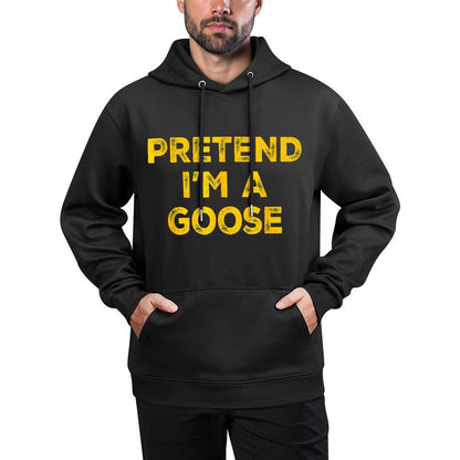 Pretend Im A Goose Lazy Halloween Costume Shrink-Resistant Hoodie