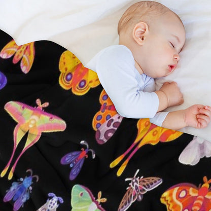 Moth Throw Blanket