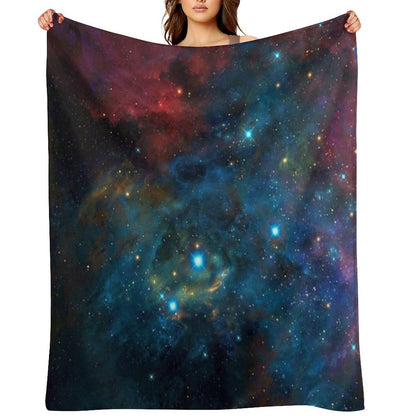 Galaxy Design Throw Blanket