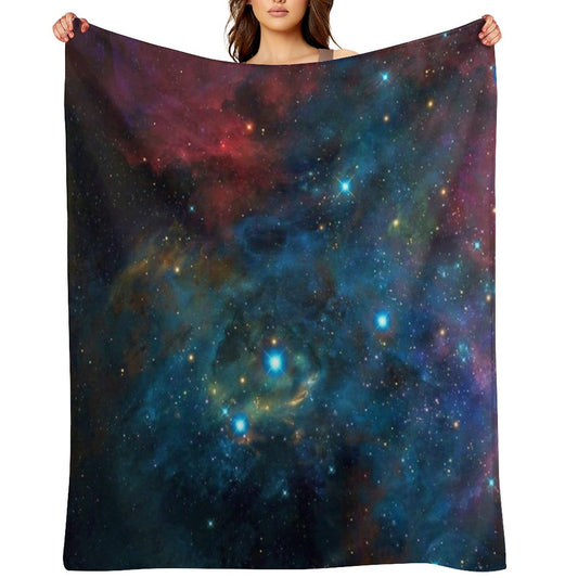Galaxy Design Throw Blanket