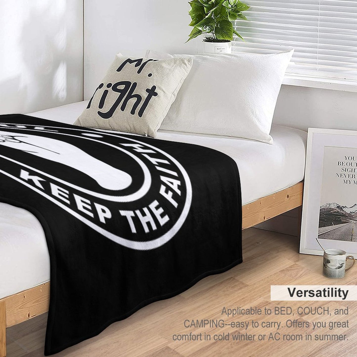 Northern Soul Keep The Faith Throw Blanket