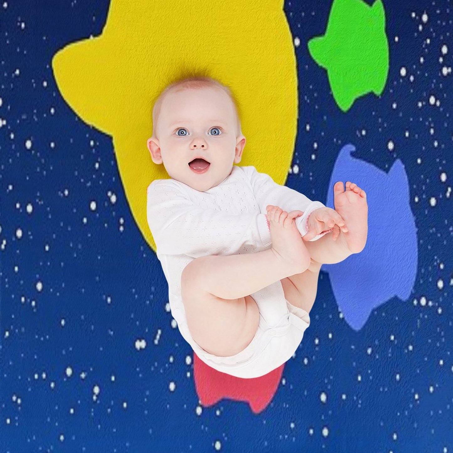 Lumas (Yellow, Red, Blue, Green) Throw Blanket