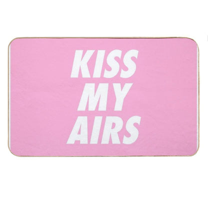 Kiss My Airs Sneaker Head Hype Pink & White Bath Mat