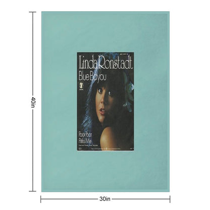 Linda Ronstadt Blue Bayou Throw Blanket