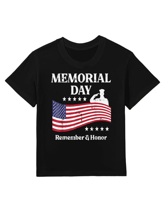 Memorial Day USA Remember Honor Patriot Men Women Kids Kids T-Shirt
