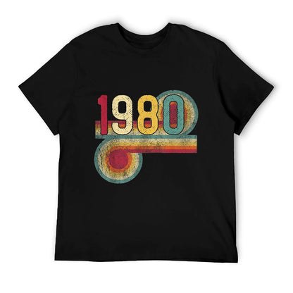 1980 40th Birthday Gift Vintage Retro Men Women 40 Years Old  Durable T-Shirt
