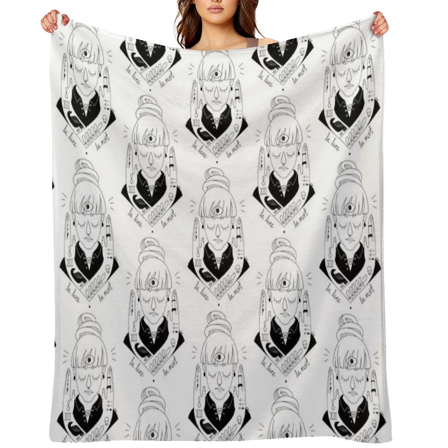 Moon  Death Throw Blanket