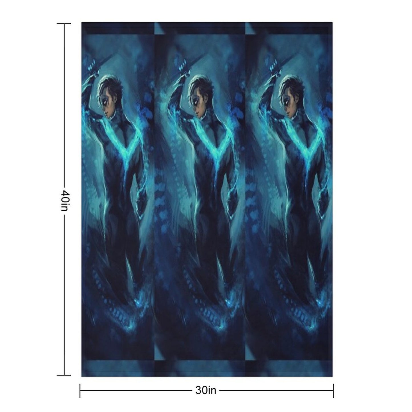 Nightwing Throw Blanket