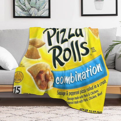 Pizza Rolls Combination Throw Blanket