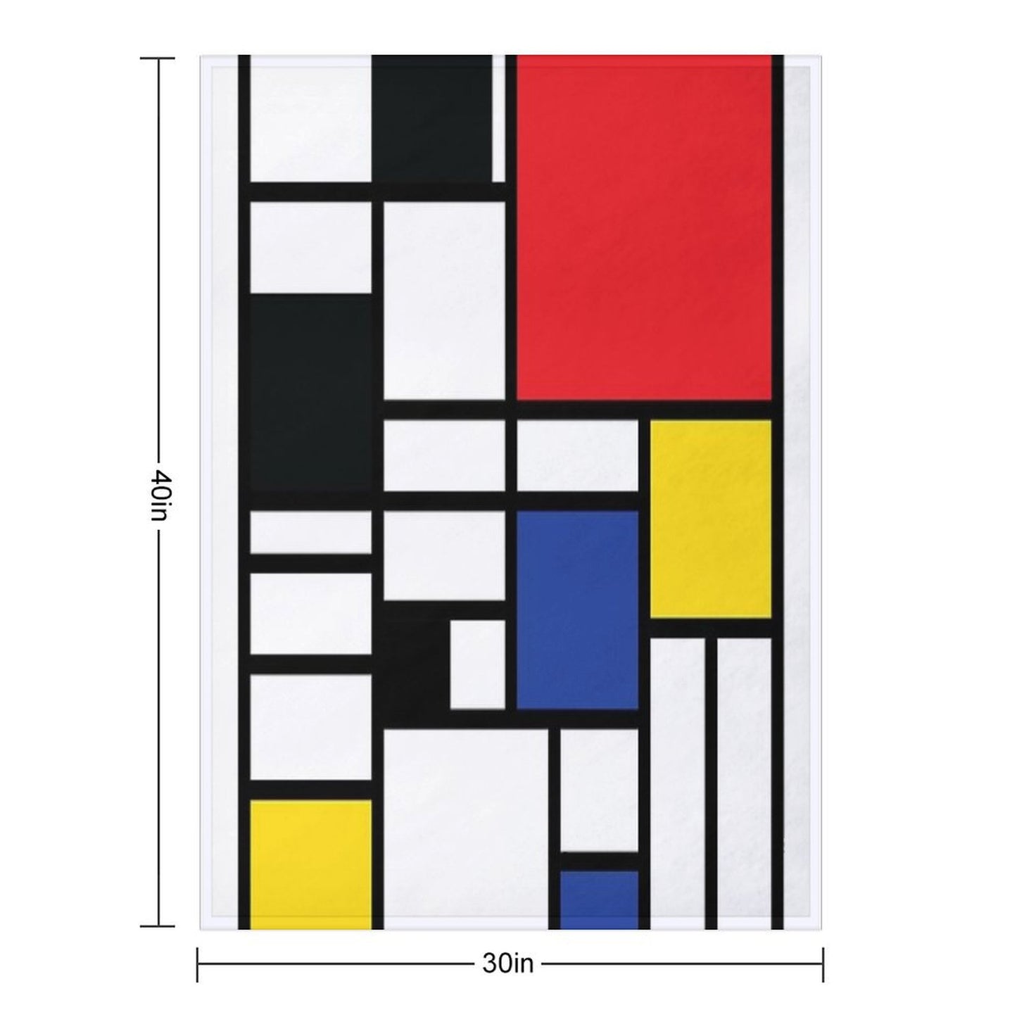De Stijl #1 Throw Blanket