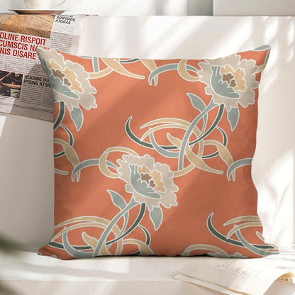 Golden Girls Couch Pattern Linen Throw Pillow Cover