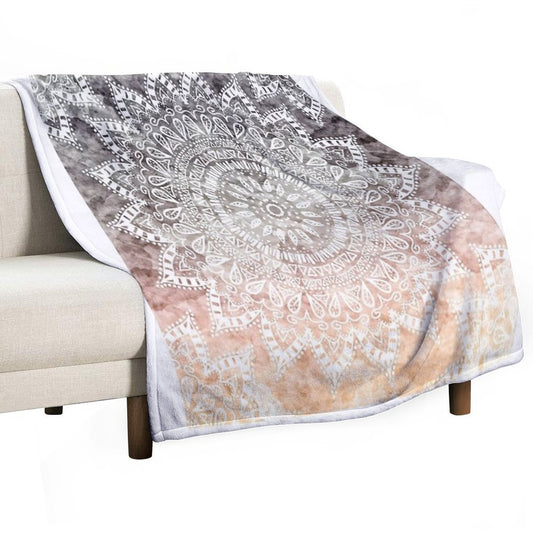 BOHEMIAN HYGGE MANDALA Throw Blanket