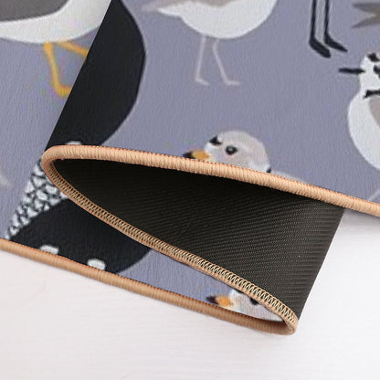 Plethora of Plovers  Easy Maintenance Bath Mat