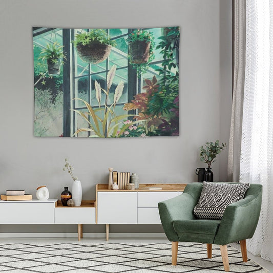 Anime Plants Scenery Tapestry