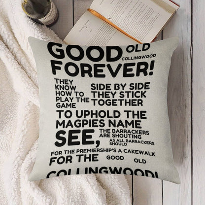 Good Old Collingwood Forever! Linen Throw Pillow Cover