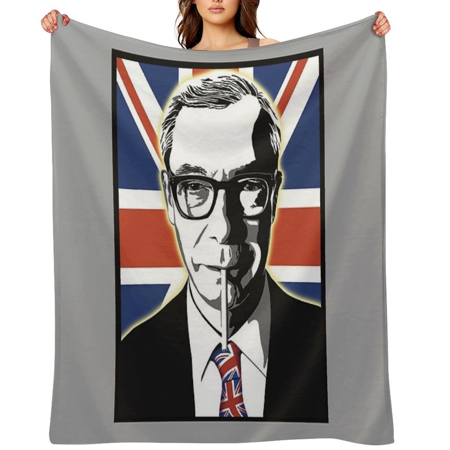Nigel Farage of Reform UK Throw Blanket