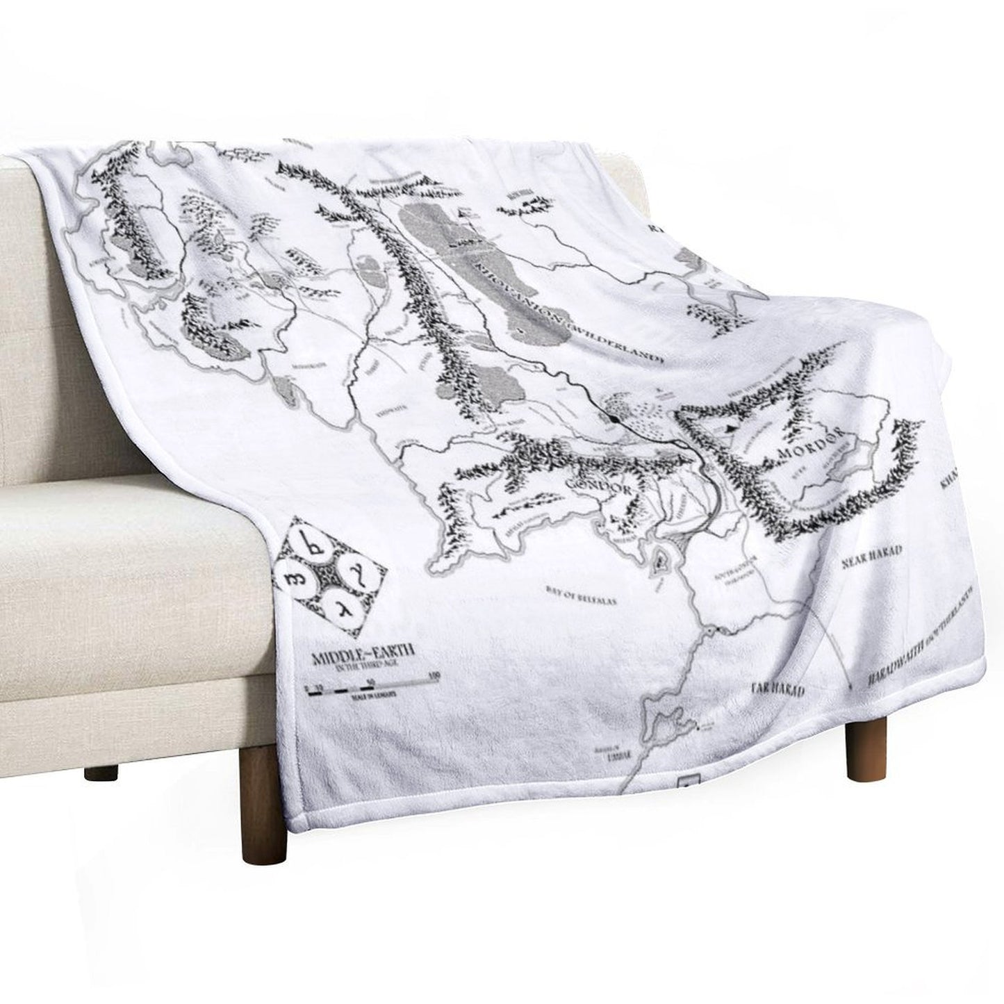Fantasy Map Throw Blanket