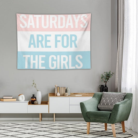 Pastel Saturdays Are for The Girls Tapestry