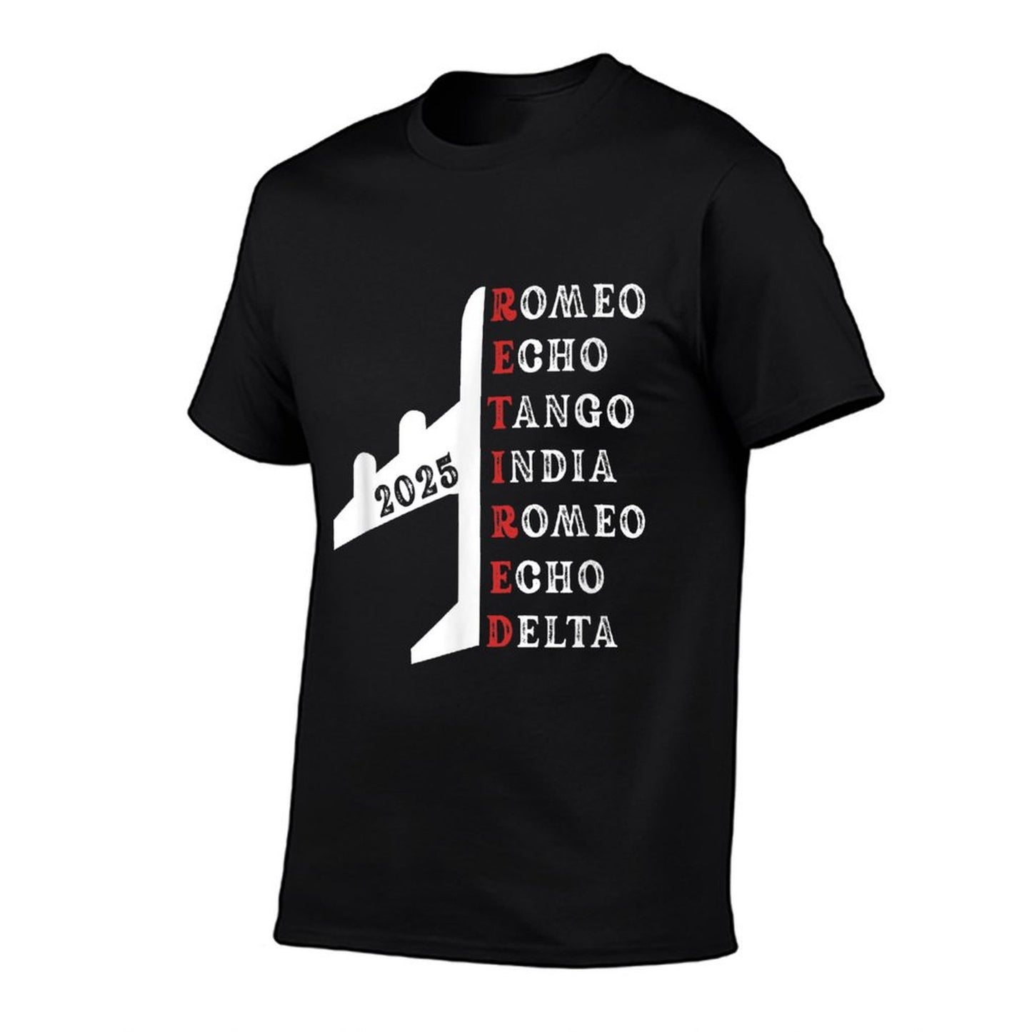 Retired Pilot 2025 Phonetic Alphabet Retirement Gift Unisex T-Shirt