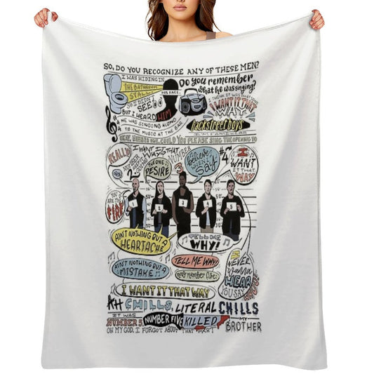 I Want It That Way B99 (Colorized) Throw Blanket