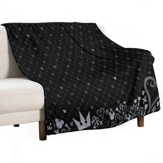 Kingdom Hearts Pattern2 Throw Blanket