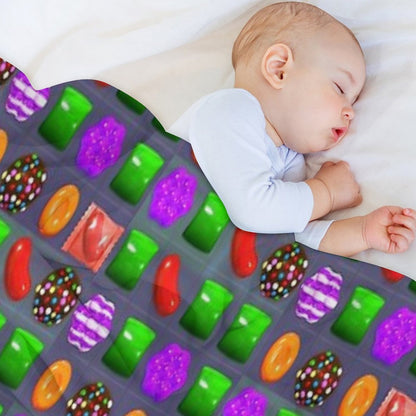 Candy Combo Candy Crush Throw Blanket