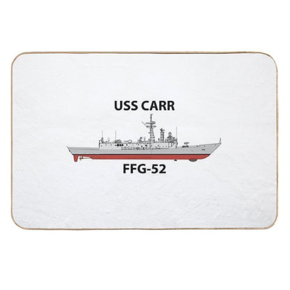 USS CARR - FFG-52 - OLIVER HAZARD PERRY CLASS  Pet-Safe Bath Mat